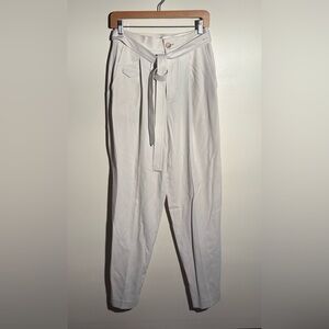Helmut Lang Convertible Ivory Trousers